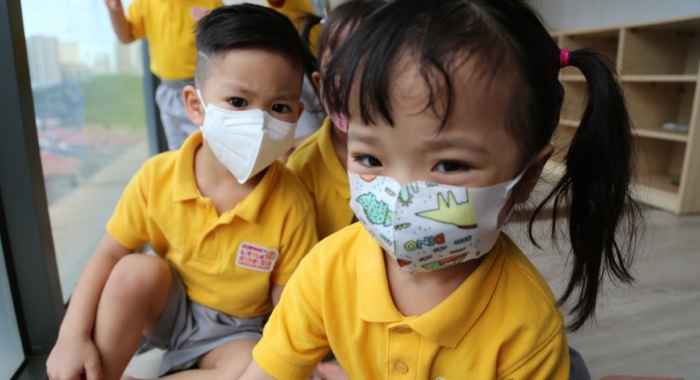 A loose close up shot of some toddlers at Sunway Little Sunshine Childcare Centre – the future changemakers of the Sunway community