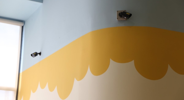 A landscape shot of several closed-circuit television (CCTV) installed on main areas of Sunway Little Sunshine Childcare Centre to offer video surveillance during operation