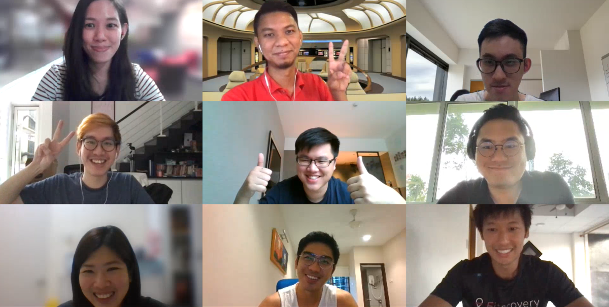 A collage virtual group photo of Sunway iLabs’ maiden Super Accelerator cohort.