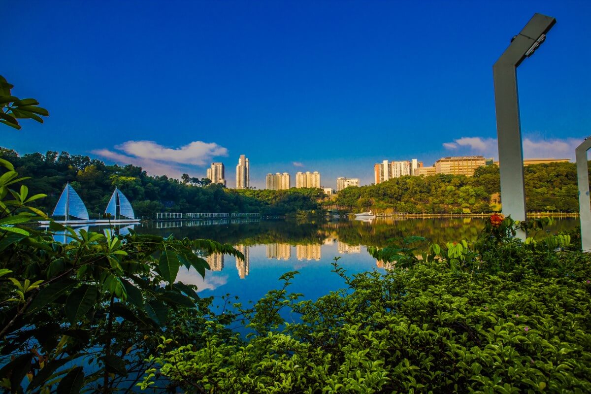 A panoramic shot of Sunway City Kuala Lumpur.