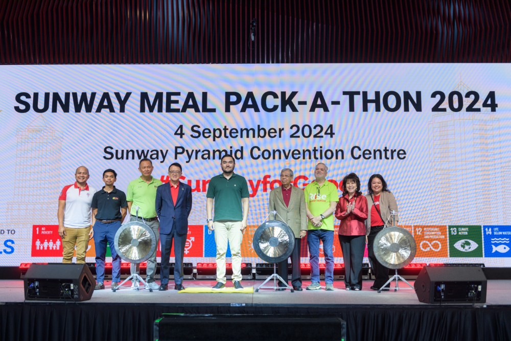 A group shot of Sunway Meal Pack-a-Thon 2024