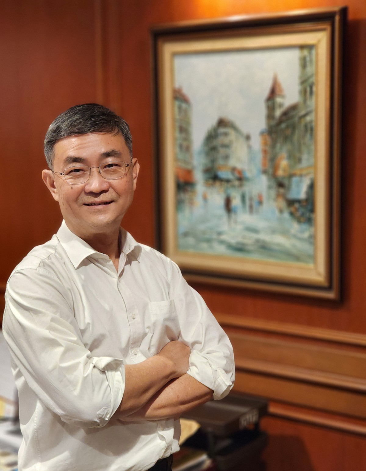 Mid-shot of Mr Ong Pang Yen – Executive director of chairman’s office at Sunway Group