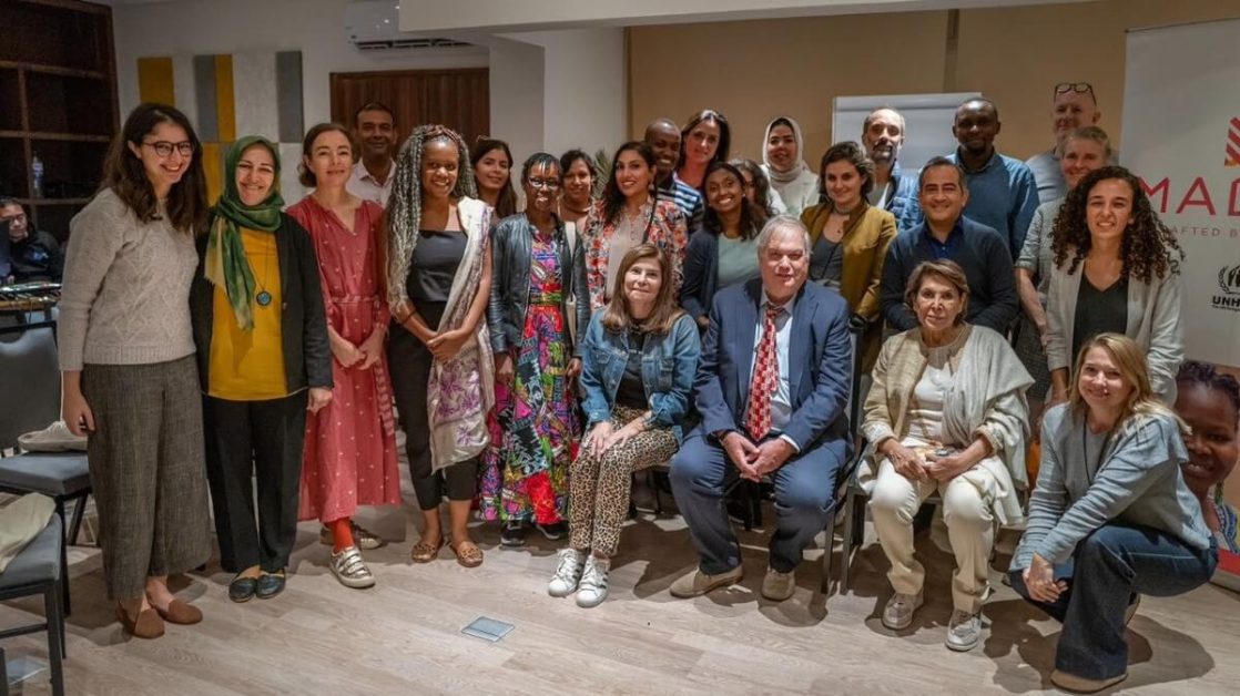 Group photo of MADE51 UNHCR gathering 2023 in Egypt