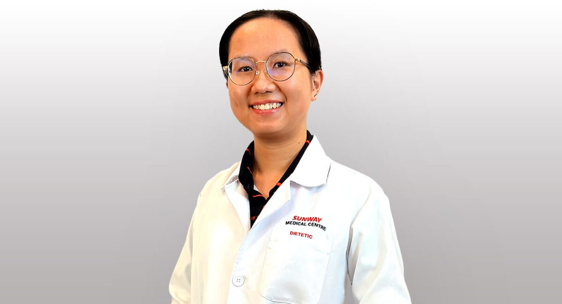 Mid shot of Chow Yu Fei dietitian at SMCV