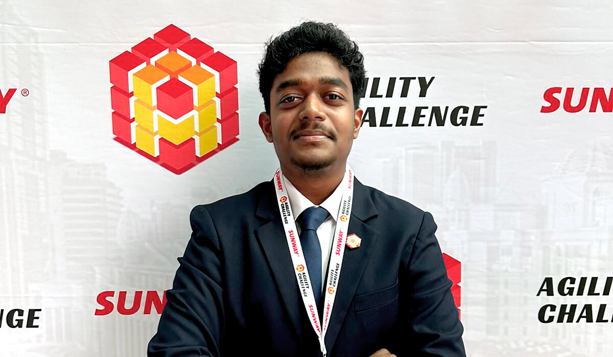 Vishnu, a participant in Sunway Agility Challenge 2024.